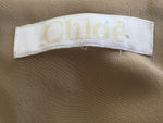 Chloé Black Silk Dress Side Pockets V neck Size F 34  XS/ XXS Ladies