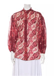 ZIMMERMANN MOST WANTED Eyes On Summer Oversized Floral Printed Blouse ladies