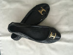 LOUIS VUITTON Patent Leather Ballet Flats Shoes Size 36 ladies