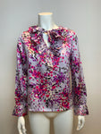 Paul & Joe Silk Ruffle Printed Blouse Top Size 3 UK 12 US 8 L large ladies