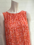 ADAM by ADAM LIPPES Orange Silk Pleated Dress Ladies