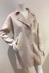 Selected Femme Oversized Pale pink wool cashmere coat Size F 34 XS ladies