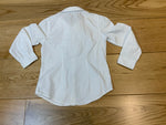 POLO RALPH LAUREN Girls' Ruffled White Shirt Button Down 6 years ladies