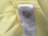 GUCCI Women's Pleated yellow cady dress Size I 36 UK 4 US 0 XXS Ladies