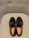 Robert Clergerie Black Patent Leather Eyelet Loafers Shoes 36 Uk 3 US 6 ladies