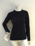 J Crew Navy Blue Cashmere Knit Sweater Jumper Size M medium ladies