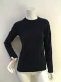 J Crew Navy Blue Cashmere Knit Sweater Jumper Size M medium ladies