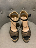 Valentino Women's Lace Wedge Sandals Size 39 UK 6 US 9 ladies