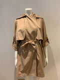 Carven beige double breasted trench coat in Natural Size F 34 UK 6 US 2 ladies