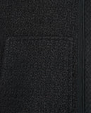 Céline Celine Eddy Period Tweed Wool Parka Triomphe Black Jacket Size F 36 ladies