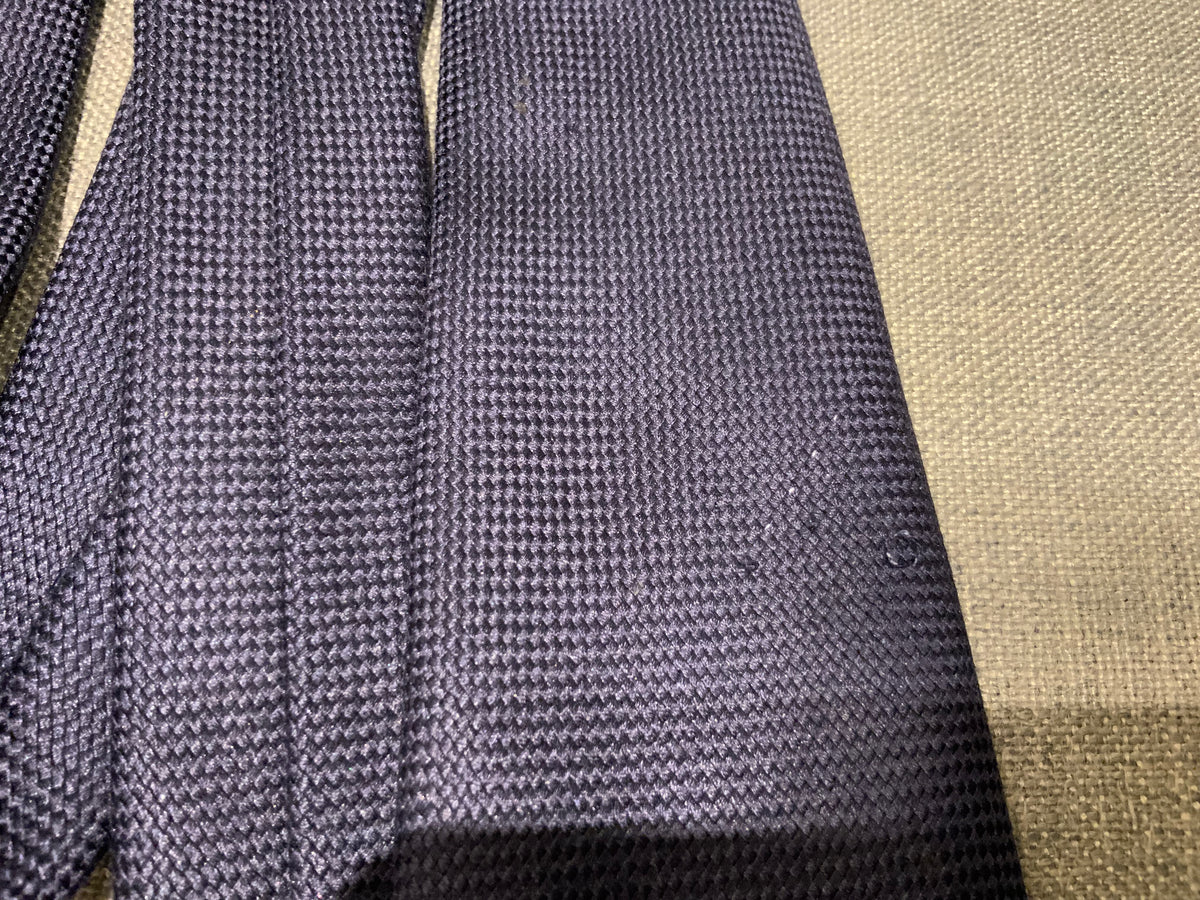 Hermès HERMES Paris Silk 233623 SA Heavy Silk Navy 100% AUTHENTIC Men