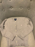 RALPH LAUREN POLO GIRLS' RUFFLED RIB KNIT CARDIGAN CABLE SWEATER JUMPER 6 YEARS children