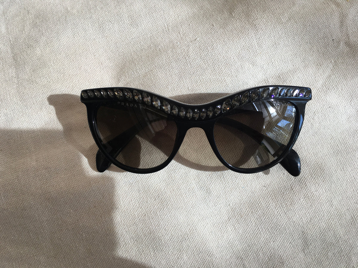 PRADA SWAROVSKI CRYSTAL SUNGLASSES Ladies