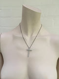 Cross Rhinestone Crystal Stone Pendant Chain Necklace Ladies