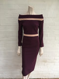 S’DRESS Ava Contrast Detail Worn by Amal Clooney Burgundy DRESS Ladies