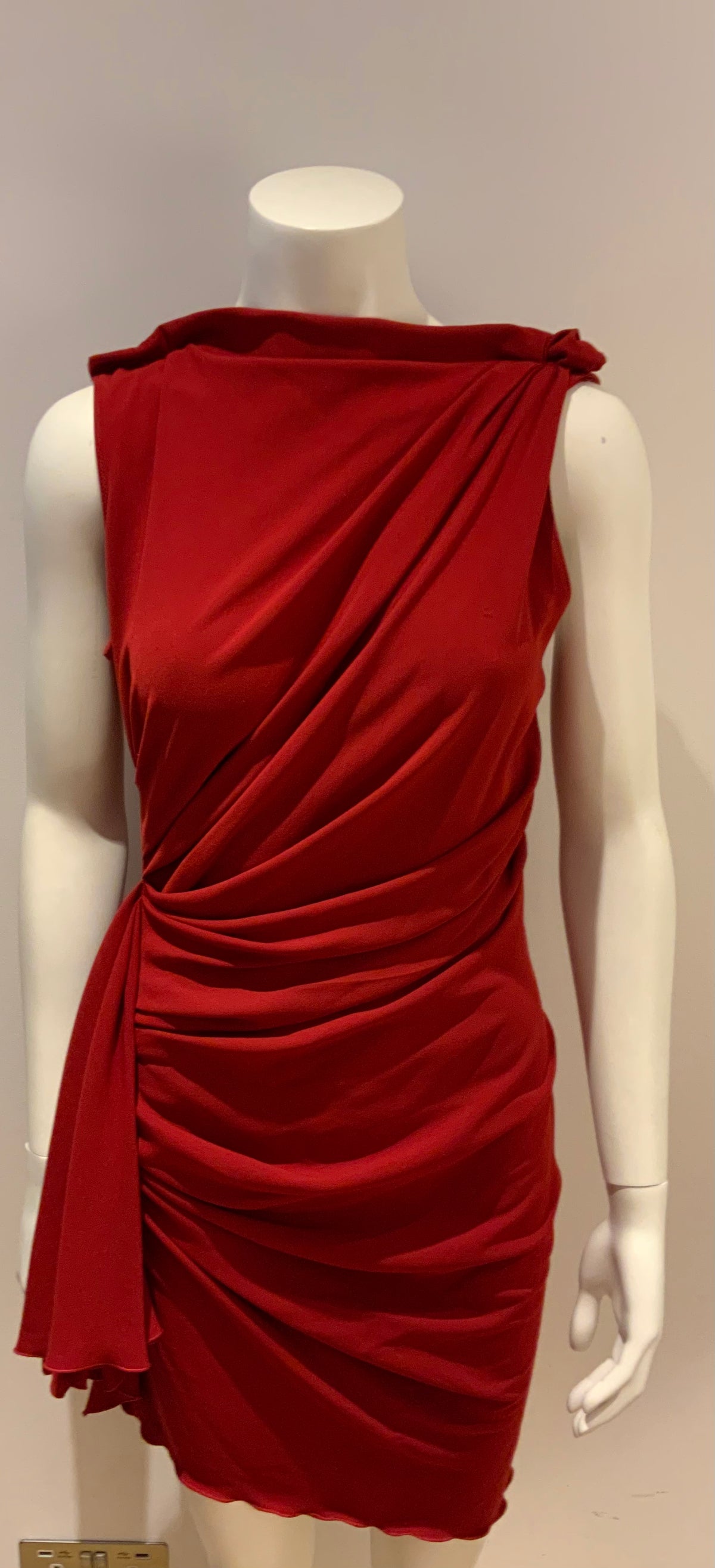 LANVIN 10 years Collection Runaway Iconic Red Dress SZ S small ladies