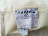 CHANEL Ivory Silk Camisole Cropped Top F 36 UK 9 US 4 ladies