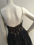 SELF-PORTRAIT Azaelea lace midi navy blue dress Size UK 10 US 6 ladies