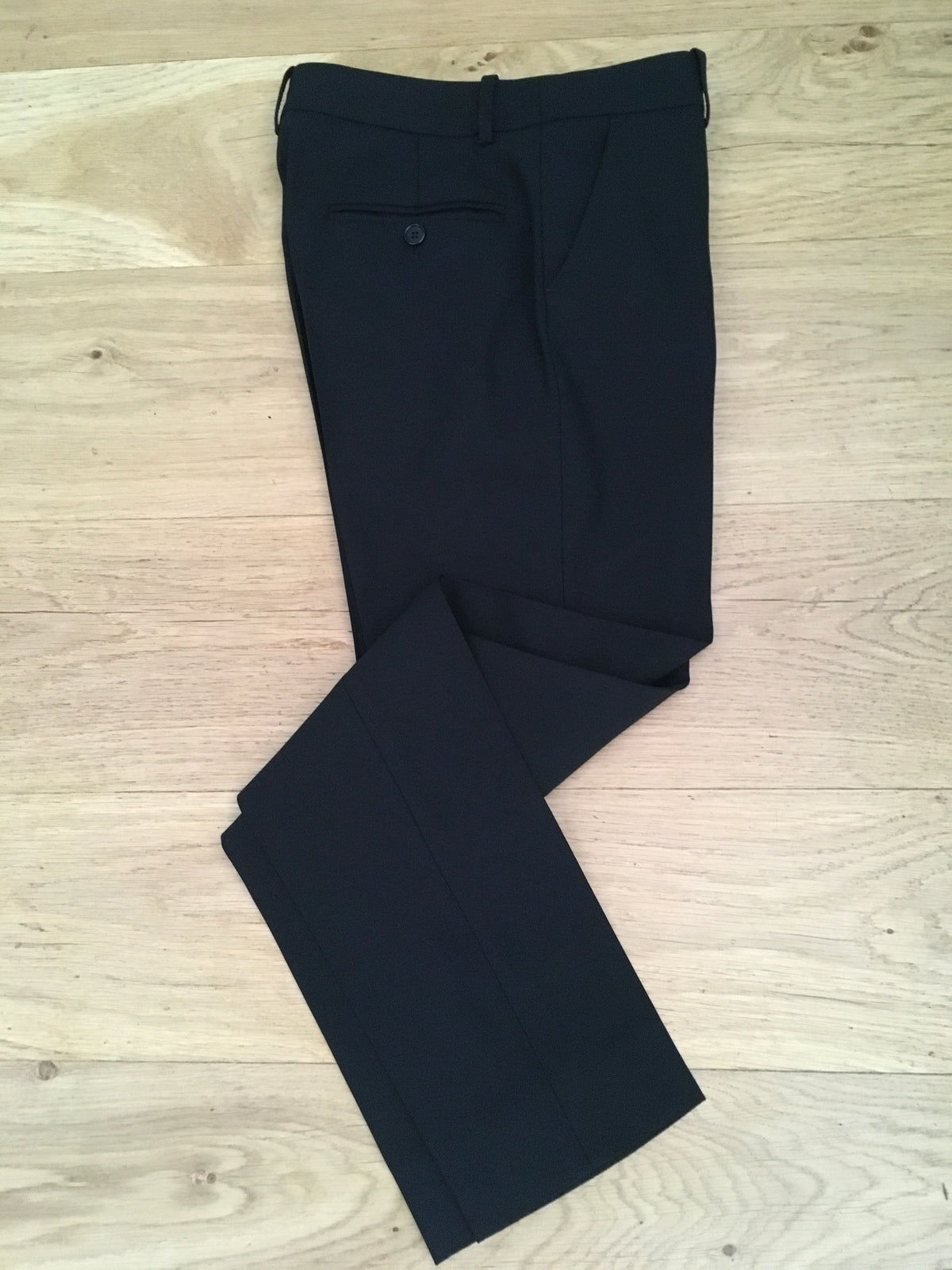 MICHAEL KORS Virgin Wool Black Cigarettes Pants Trousers Size 0 ladies