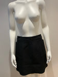 Topshop Black Mini Skirt Side Pockets UK 16 US 12 EU 44 ladies