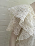 Chloé Chloe White Crocheted lace mini dress Ladies