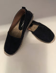 THE WHITE COMPANY Suede Espadrilles - Navy Shoes Size 38 Ladies