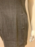 Trucco Sorprendente wool blend pin striped dress Size I 42 UK 10 US 6 ladies