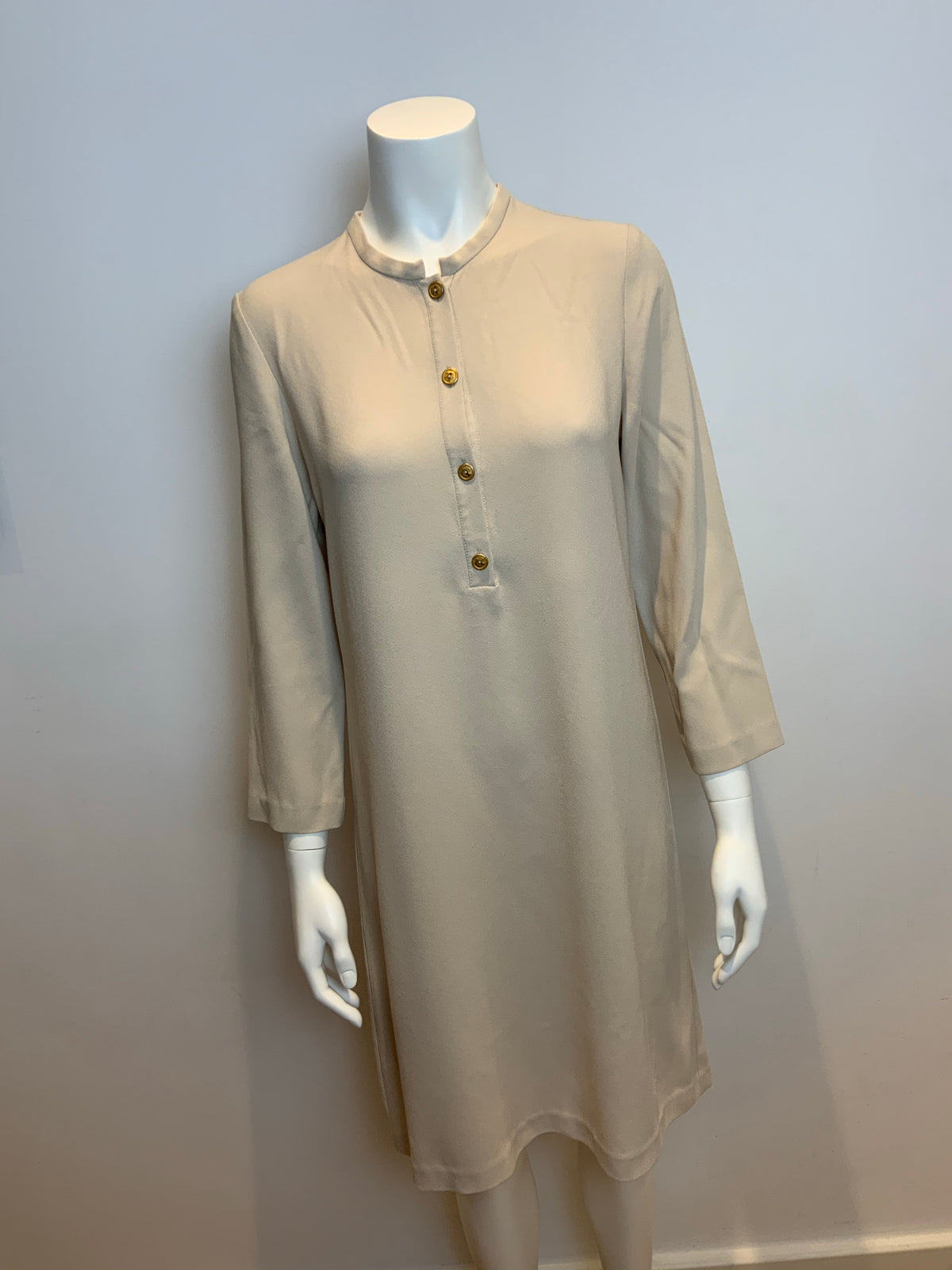 Jaleo Beige Silk Blend Midi Tunic Dress SOLD OUT Size M medium ladies