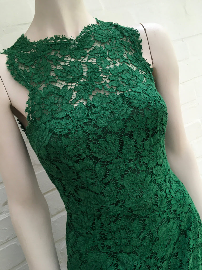 Valentino Green Lace Fitted Dress Bow Detail Dress SO ELEGANT Size XS ladies Valentino Green Lace Fitted Dress Bow Detail Dress SO ELEGANT Size XS ladies