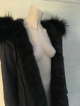 Mr & Mrs Italy Authentic Hooded Sable Fur Lined Parka Ladies