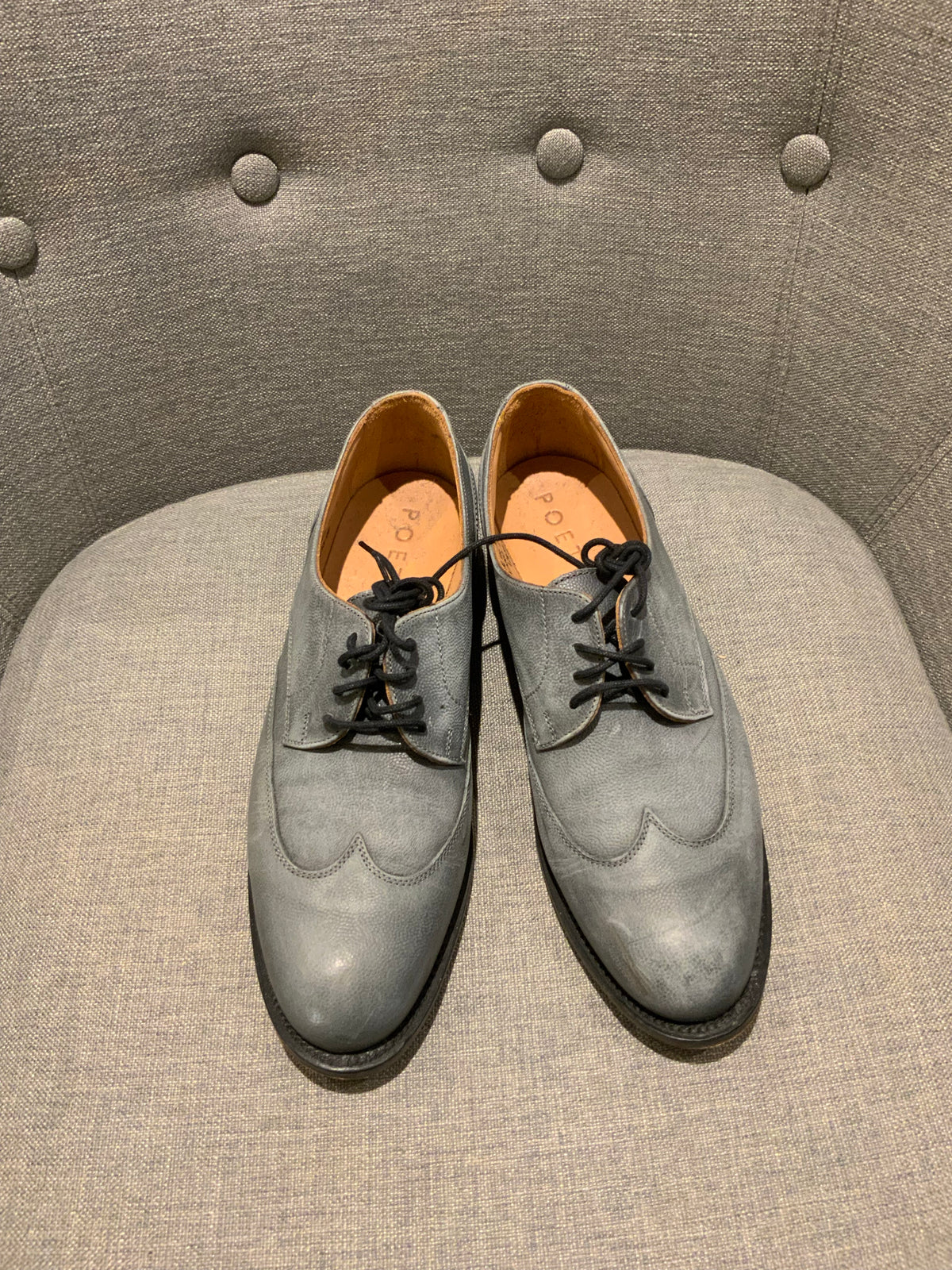 POETRY Made in England Leather Round-Toe Oxford Lace Up Shoes Size 39 US 9 UK 6 ladies