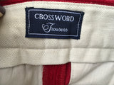 Crossword Brussels Men's Red CORDUROY TROUSERS - Trousers Pants Size 48 MEN