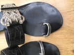 Giuseppe Zanotti Embellished Leather Sandals Flats Ladies