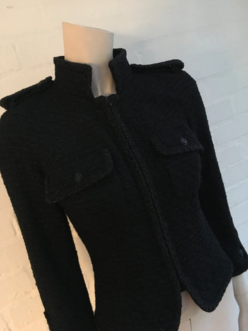CHANEL black tweed fitted jacket Ladies – Afashionistastore