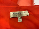JASMINE DI MILO Coral Red Open Front Sweater Top Size UK 10 US 6 ladies