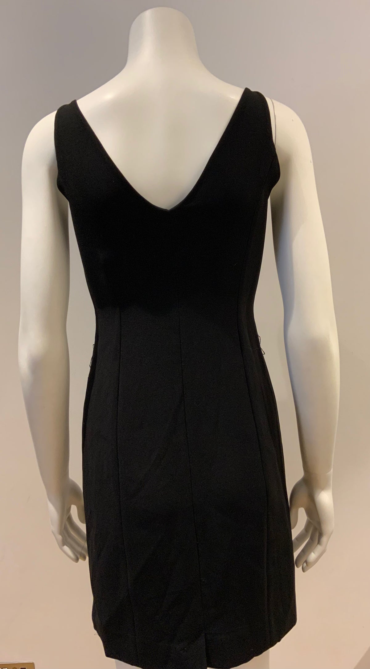 Narciso Rodriguez Sheath Dress LBD Little Black Dress Size S small ladies