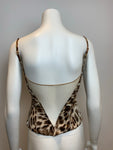 Zinay animal print lace corset top Size 2 S small ladies