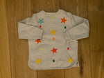 Stella McCartney KIDS Girls' Grey Star Applique Sweatshirt 5 Years old Children