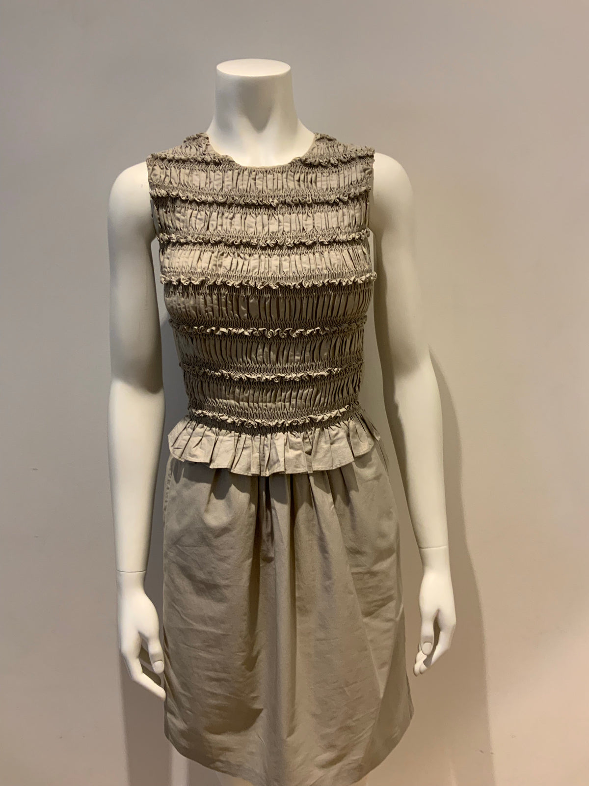 Chloé Chloe Phoebe Philo Grey Rauch Dress Size F 34 US 2 UK 6 ladies