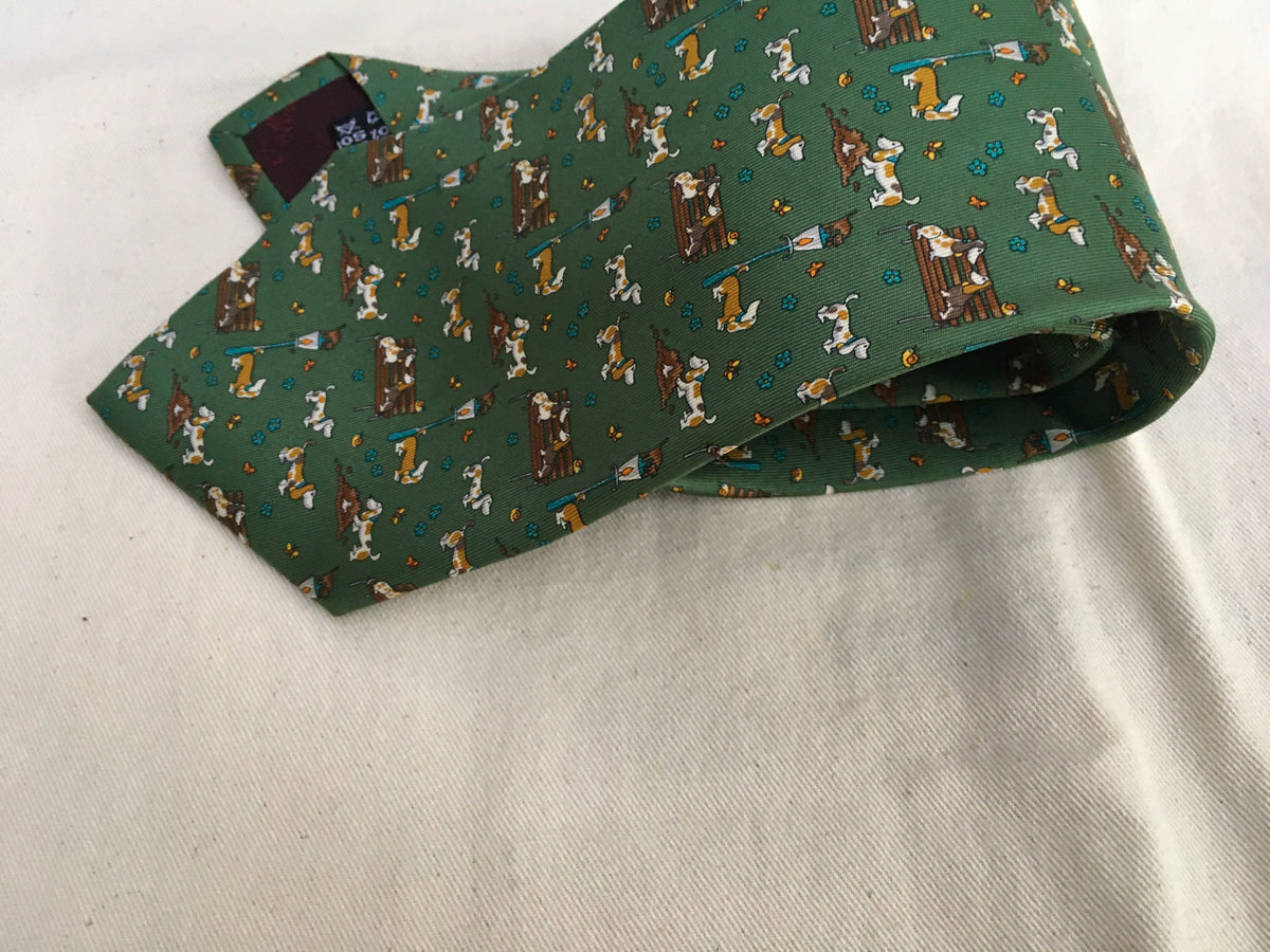 Salvatore Ferragamo Silk Printed Tie men