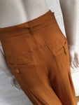 Jasmine Di Milo Rust Brown Wide Leg Pants Trousers  Ladies