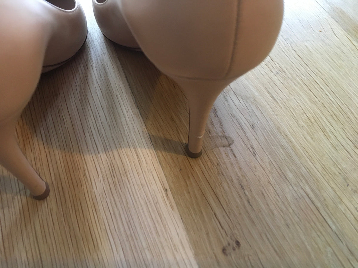 Gianvito Rossi - 85 leather nude pumps heels shoes Size 36 1/2 US 6.5 UK 3.5 Ladies