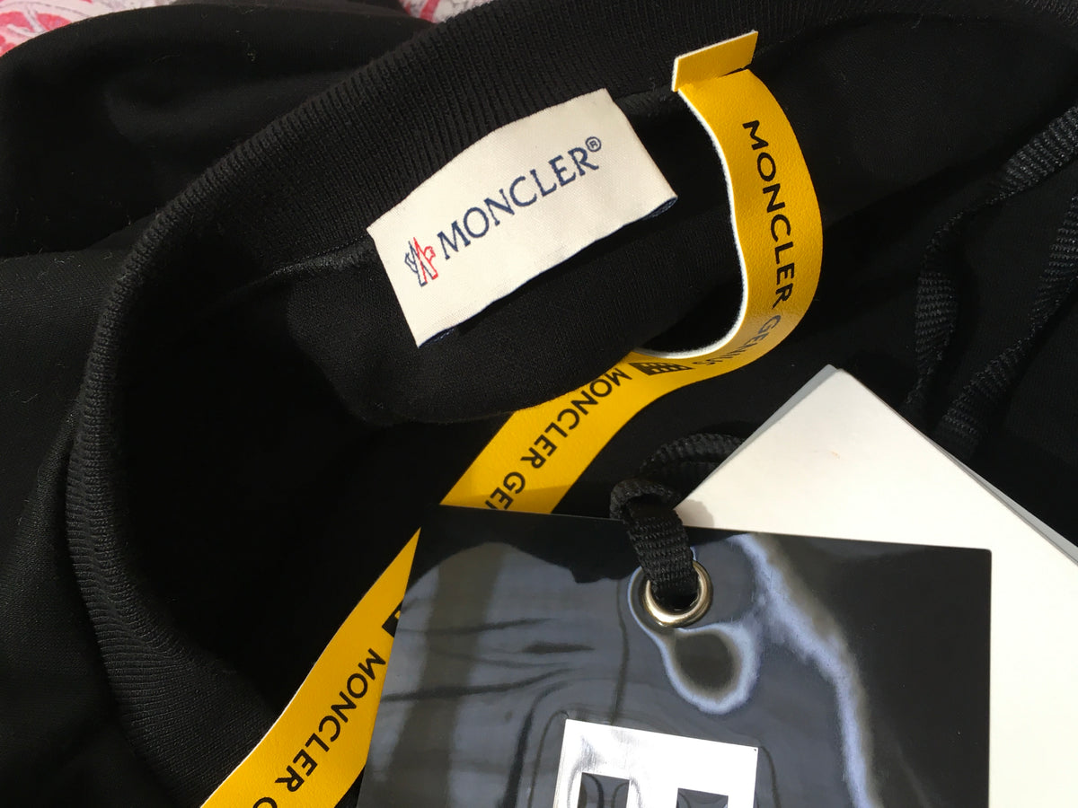 MONCLER + 6 Noir Kei Ninomiya Genius Black Sweatshirt Size L Large ladies