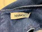 MAX&Co. by Max Mara Denim Embroidered Mini Dress Size UK 6 US 2 I 38 ladies