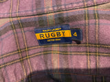 Ralph Lauren Rugby Purple Check Shirt Split Sleeves Amazig Sz US 4 UK 8 S Small ladies