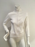 McKenzy White Knit Cardigan Size M medium ladies