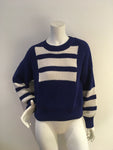 SELF-PORTRAIT Intarsia cotton jumper sweater Size L large ladies