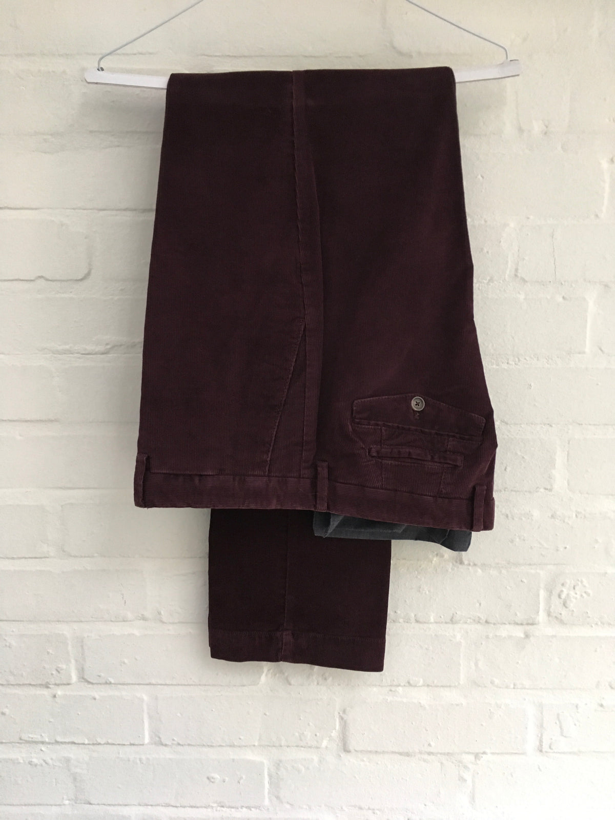 HACKETT LONDON MENS SANDERSON ASHBY WINE CORDUROY CORDS TROUSERS PANTS Men