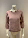 Luisa Spignoli Knit Purple Wool Cropped Jumper Sweater Size M medium ladies