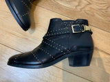 HUSH Amelia Studded Leather Boots SIZE 40 UK 7 US 10 ladies